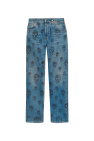 Alexander McQueen BLUE Jeans with printed logo