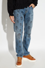Alexander McQueen BLUE Jeans with printed logo