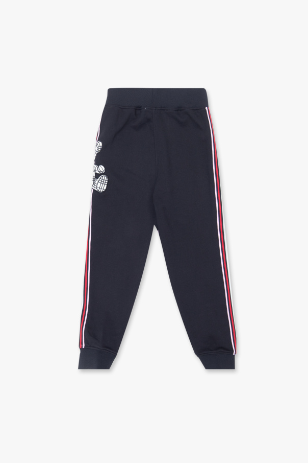 Burberry Kids Sweatpants with teddy patch