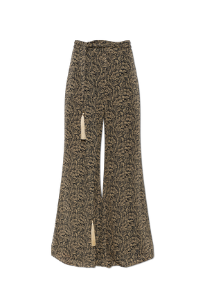 Loose-fit patterned trousers