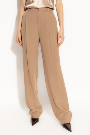 Saint Laurent Silk pleated pants