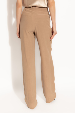 Saint Laurent Silk pleated trousers