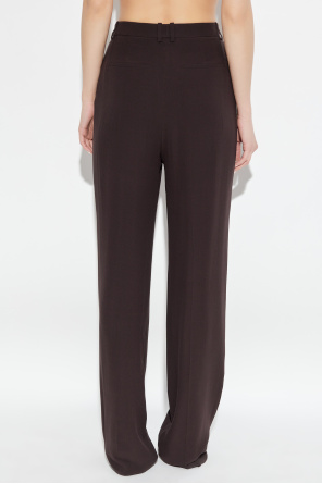 Saint Laurent Silk pleated trousers