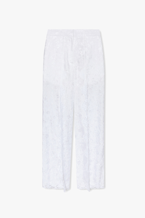 Burberry Blue trousers with floral motif