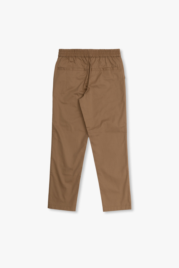 Burberry Kids trousers Branco with logo