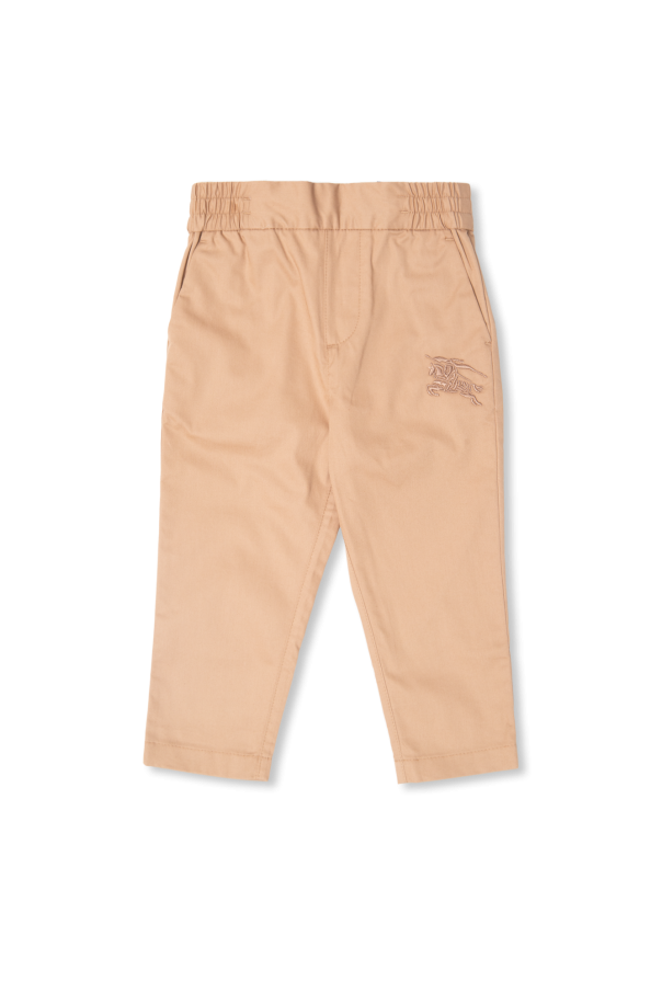 Trousers with logo od Burberry Kids