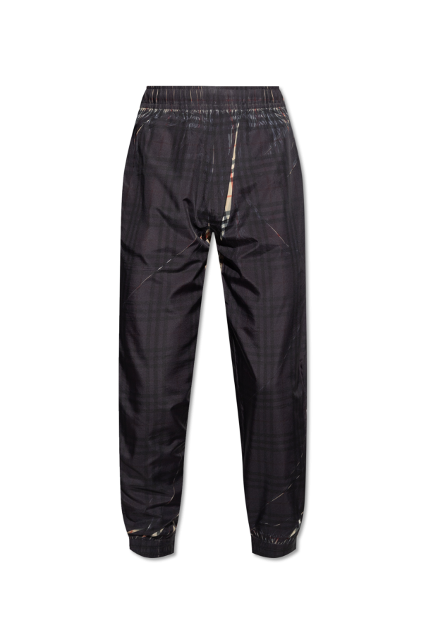 Burberry Spodnie ze wzorem w kratę