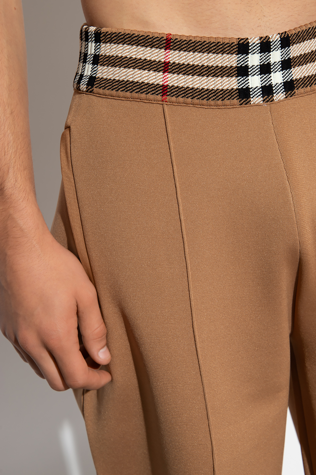 BURBERRY: Pants men - Camel  BURBERRY pants 8071863 online at