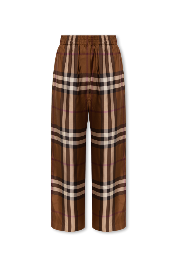 Burberry Jedwabne spodnie ‘Alex’