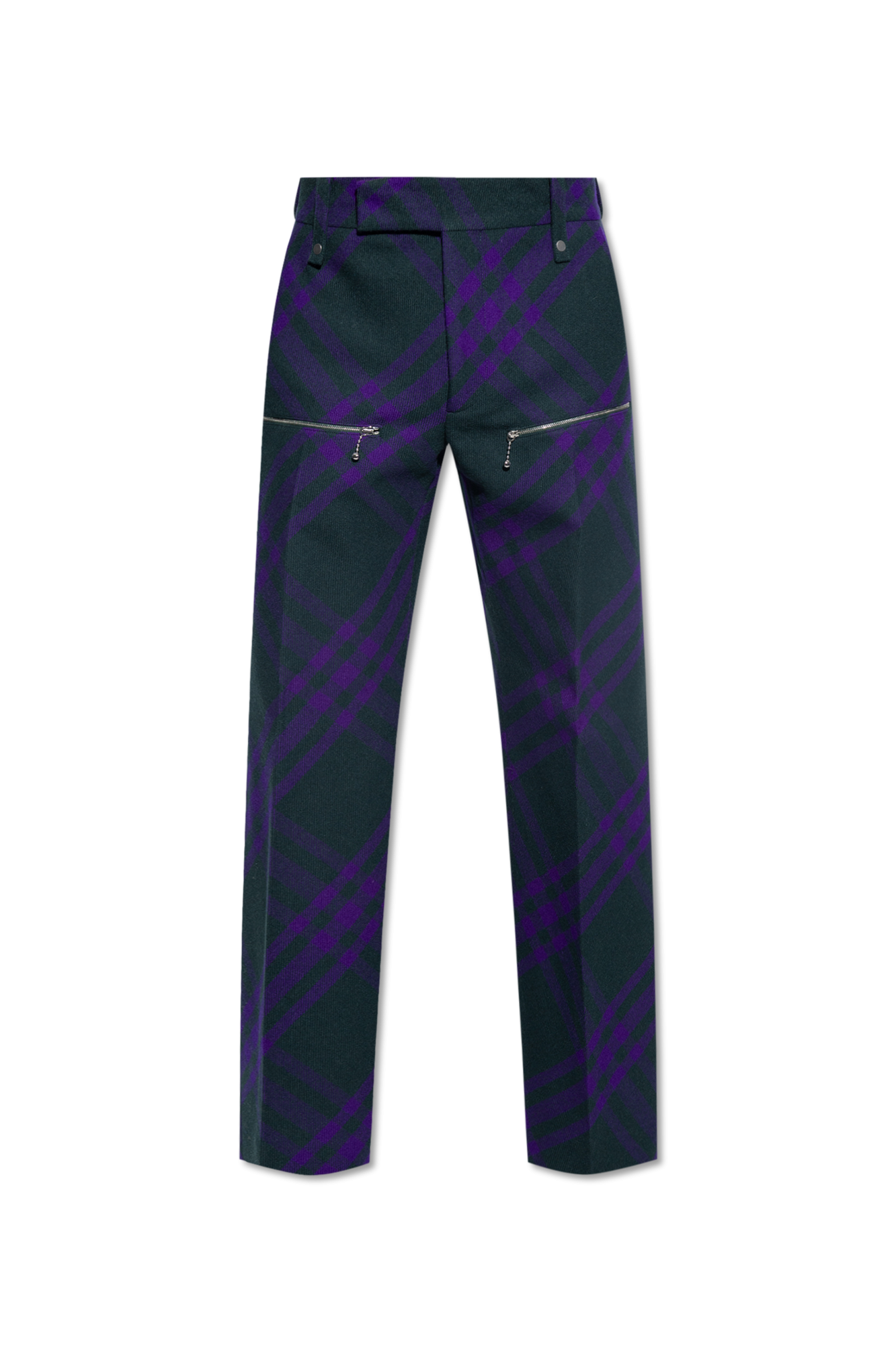 Burberry Pleat-front asymmetric trousers