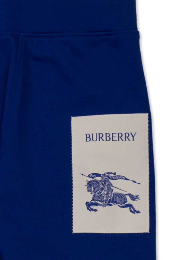 Burberry Kids Spodnie dresowe z logo