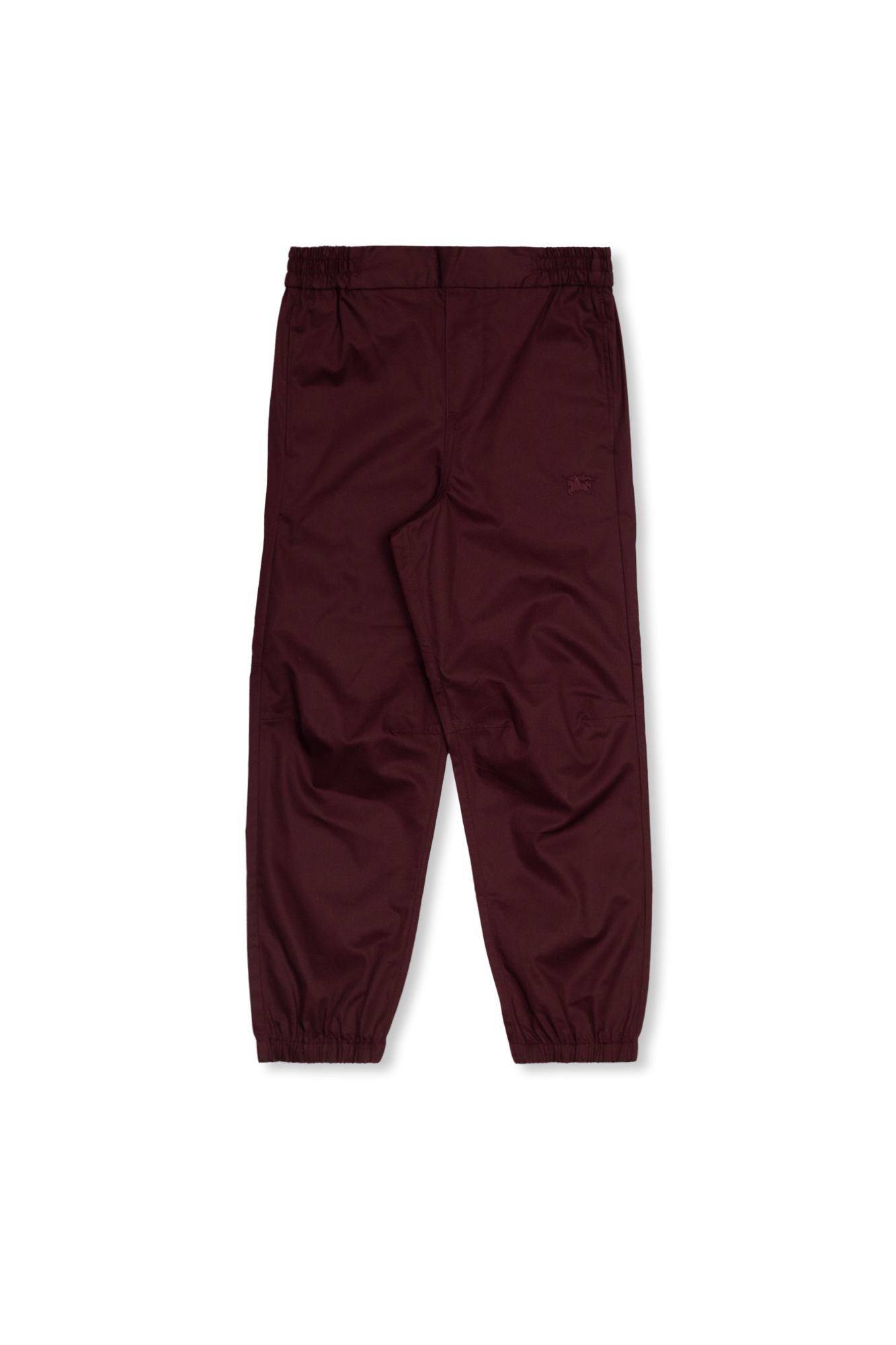 Burberry Kids Cotton trousers with logo