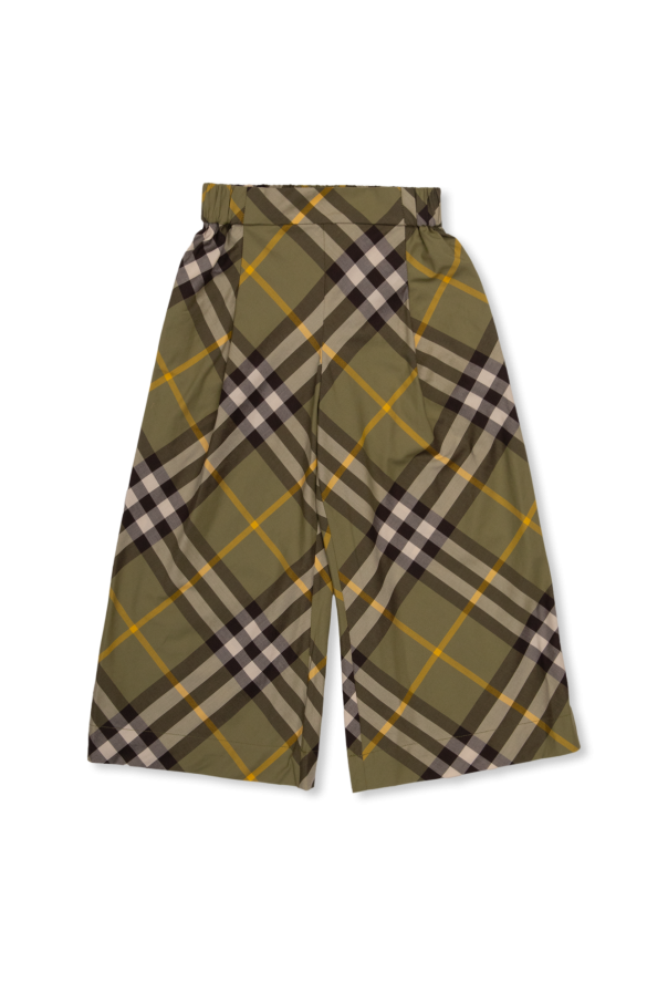 Checked trousers od Burberry Kids