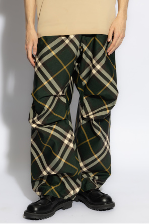 Burberry Spodnie ze wzorem