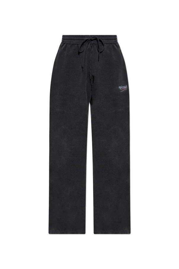 Balenciaga Spodnie dresowe z efektem `vintage`