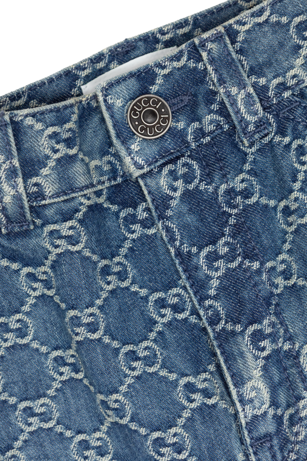 Gucci Kids Jeans mit Monogramm