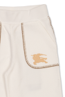 Burberry Kids Trousers with logo patch