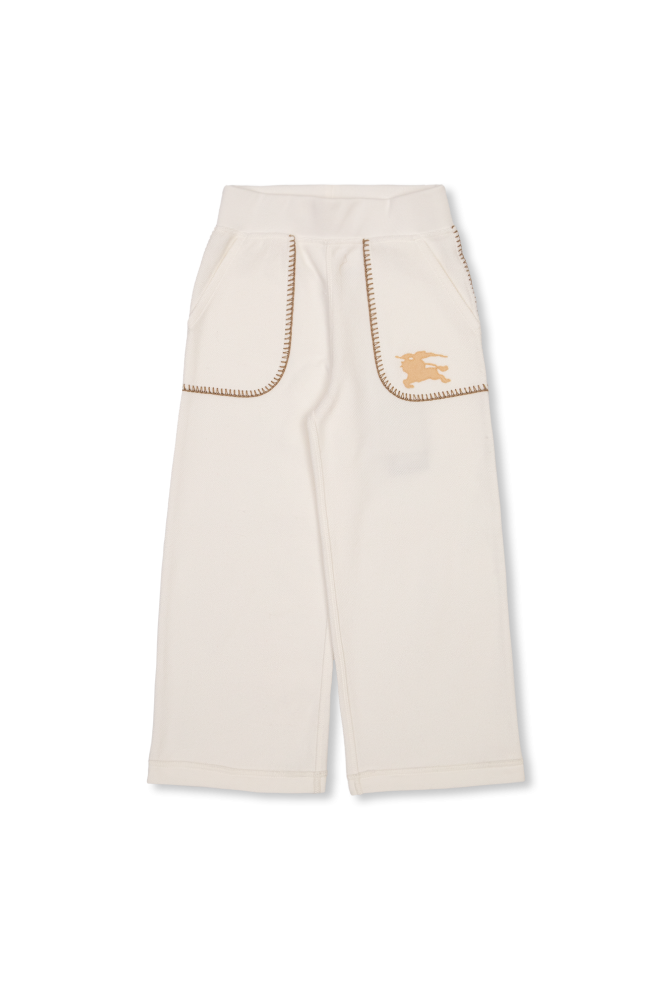 Burberry Kids Trousers with logo patch