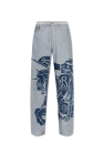 Burberry BLUE Jeans with the Burberry logo