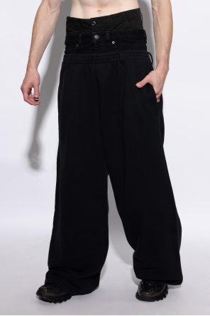 Balenciaga Sweatpants with denim waistband