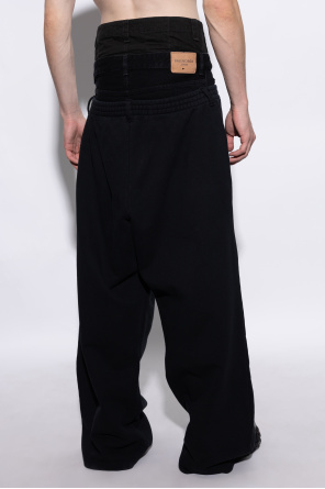 Balenciaga Sweatpants with denim waistband