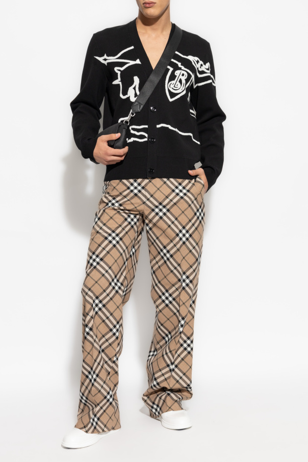 Burberry Plaid Pattern Pants