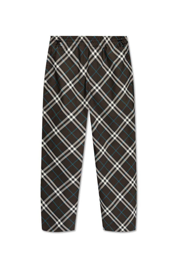Burberry Checkered Trousers
