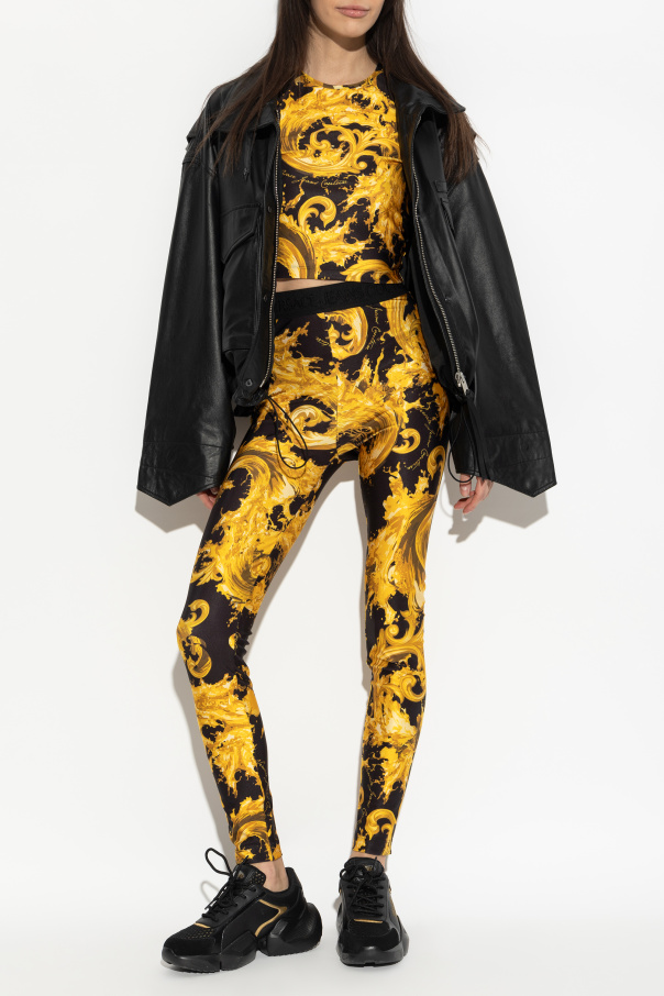 Versace Jeans Couture Leggings con estampado "barocco"