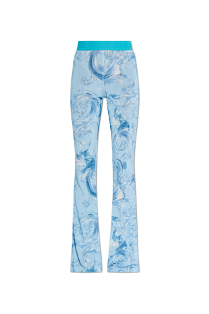 Spodnie z rozszerzanymi nogawkami od Versace Jeans Couture