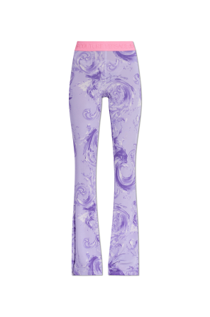 Spodnie z rozszerzanymi nogawkami od Versace Jeans Couture