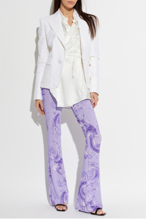 Spodnie z rozszerzanymi nogawkami od Versace Jeans Couture