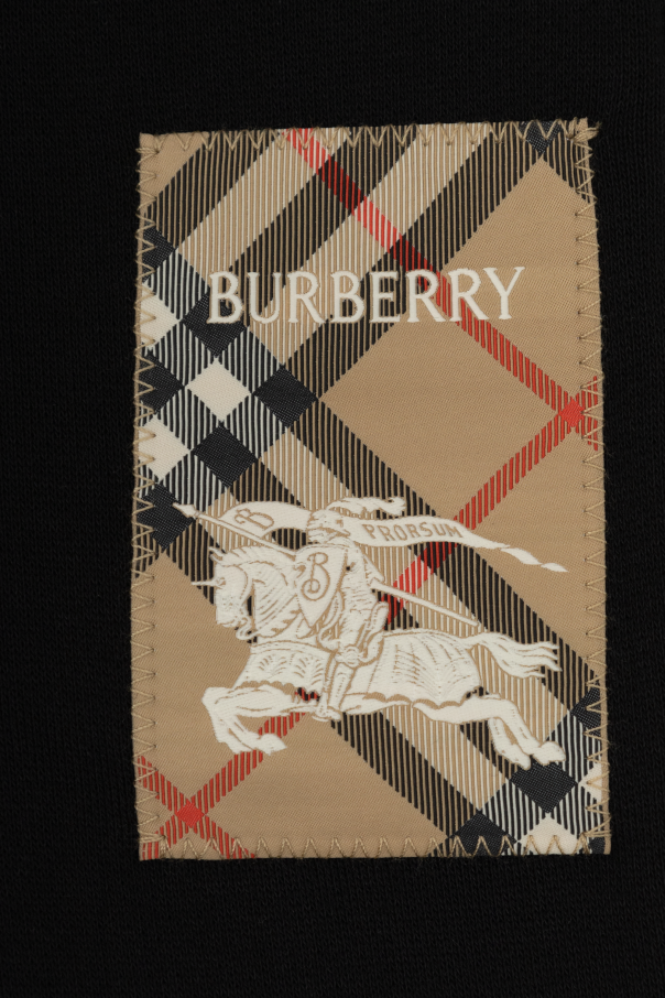 Burberry Kids Sweatpants with logo patch