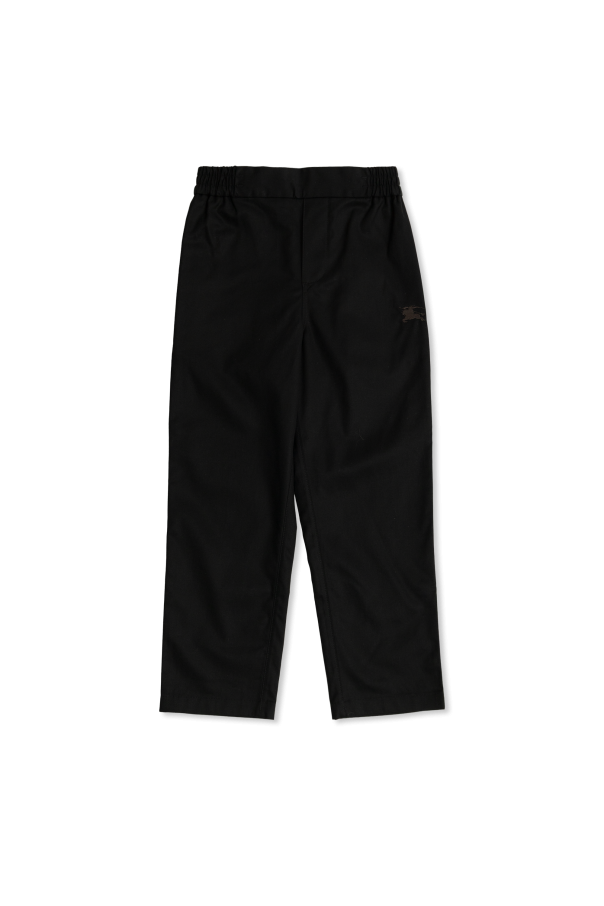 Burberry Kids Spodnie z logo