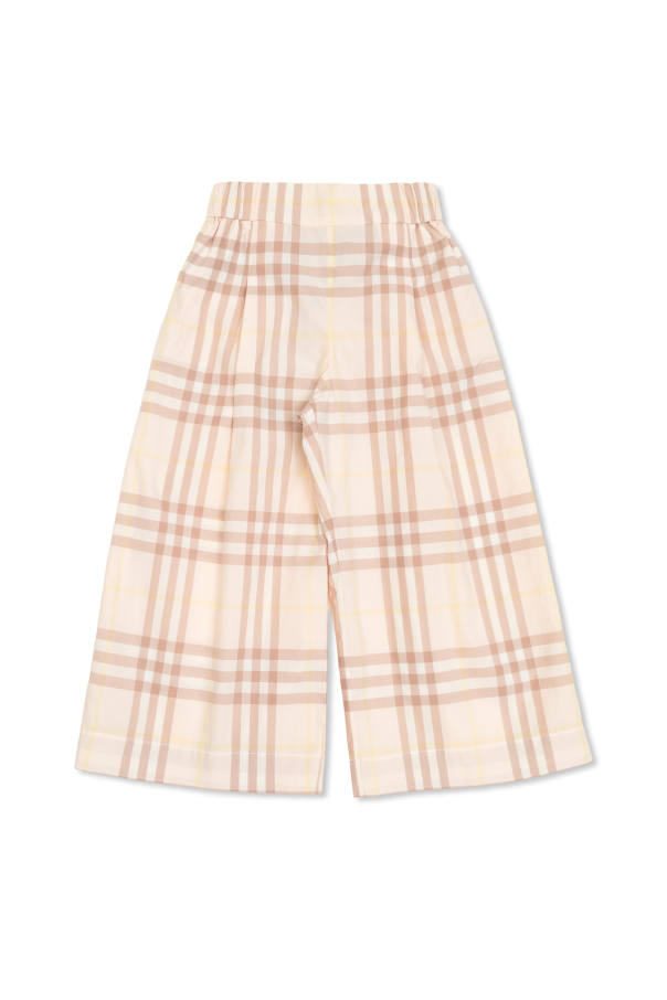 Plaid pattern trousers, zdjęcie 1 Plaid pattern trousers od Burberry Kids