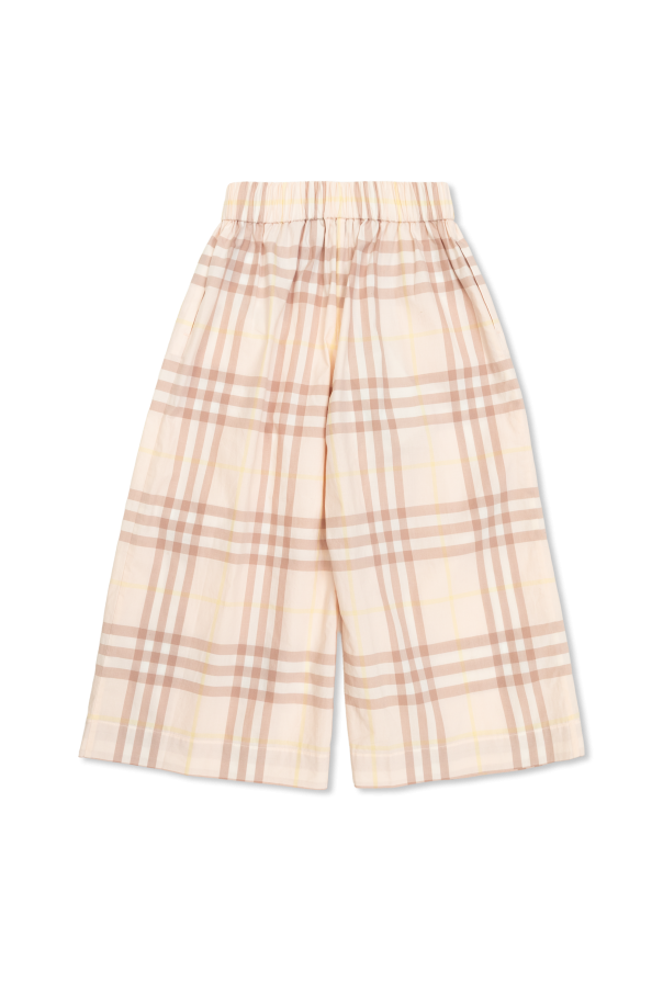 Burberry Kids Plaid pattern trousers