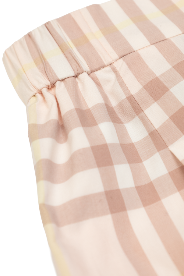 Burberry Kids Plaid pattern trousers