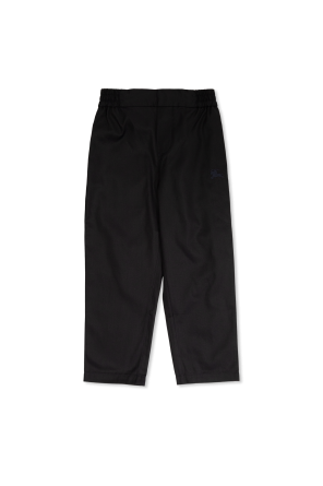 Pantalones con logo bordado