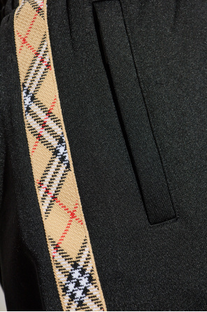 Burberry Trousers with side stripes