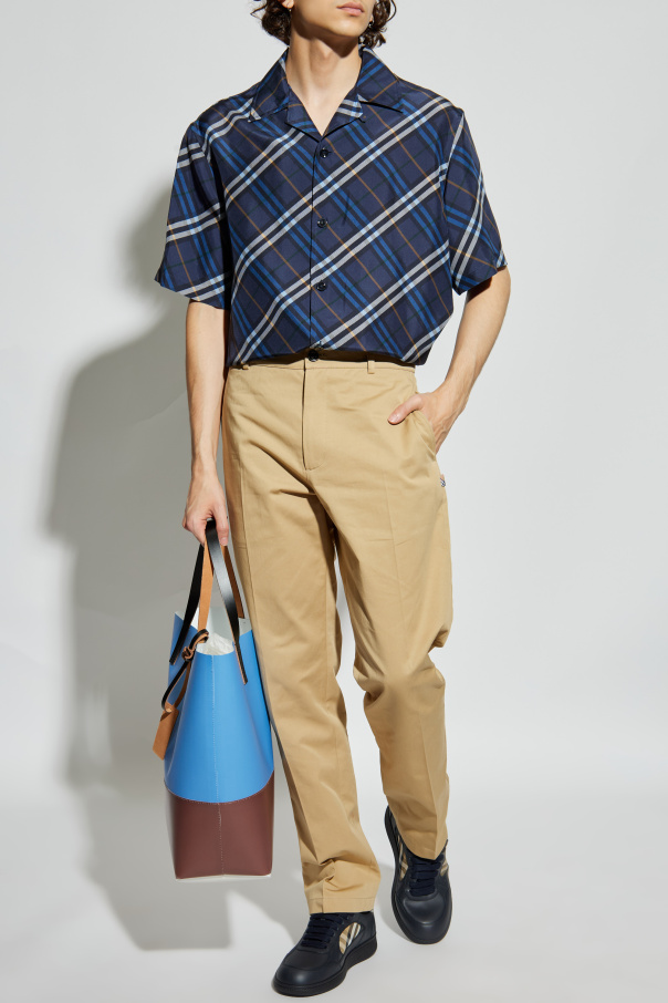 Burberry Cotton trousers with logo