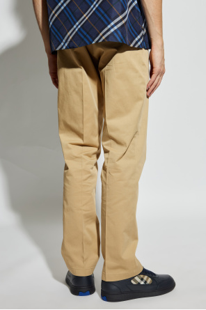 Burberry Cotton trousers with logo