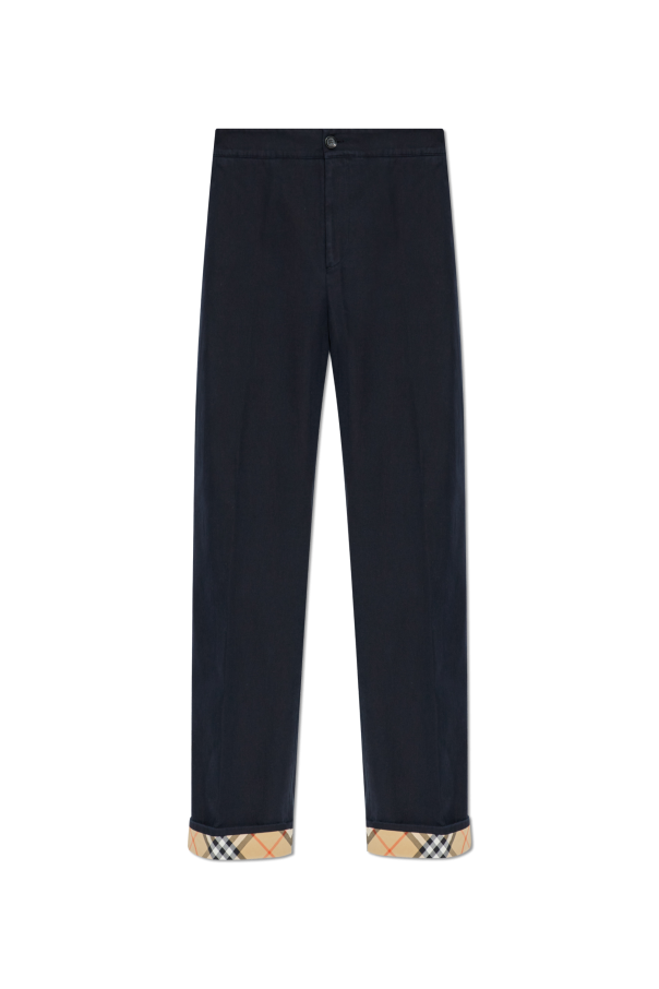 Creased trousers od Burberry