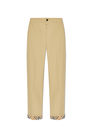 Creased trousers