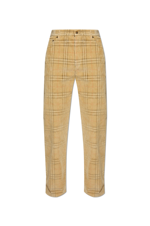 Corduroy trousers `Fred` od Burberry