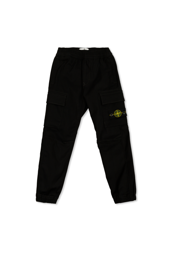 Stone Island Kids Trousers with logo