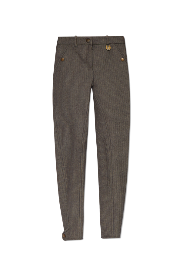 Herringbone pattern trousers od Burberry