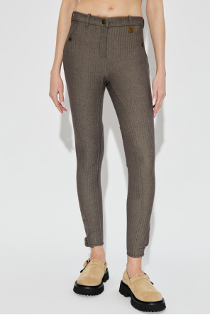 Burberry Herringbone pattern trousers