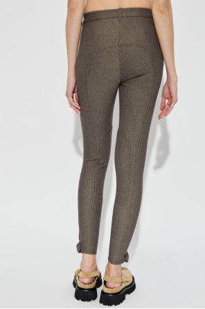 Burberry Herringbone pattern trousers