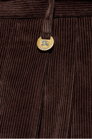 Burberry Corduroy trousers with pleats