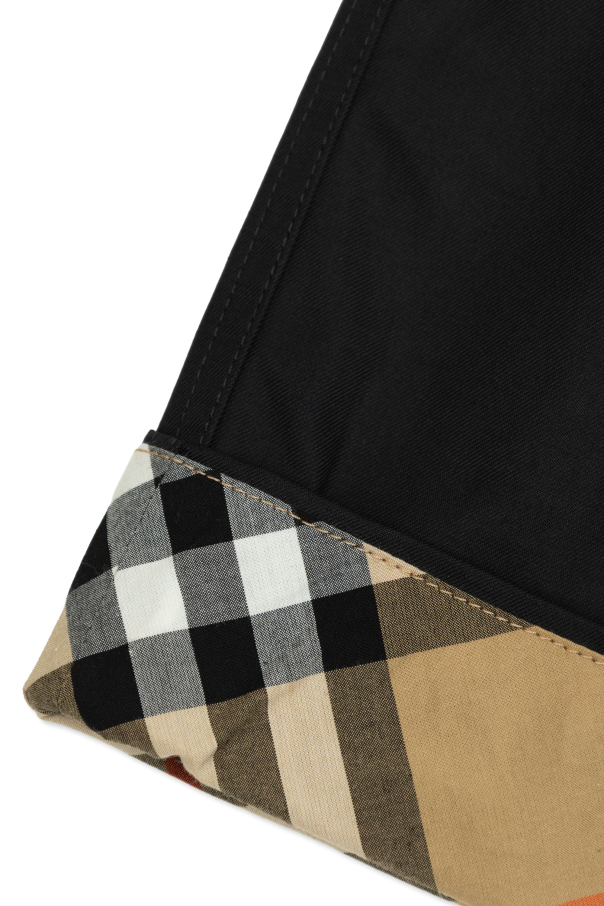 Burberry Kids Baumwollhose mit umgeschlagenen Hosenbeinen