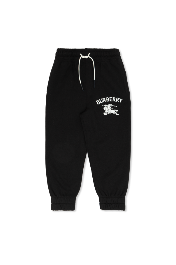 Sweatpants with logo od Burberry Kids